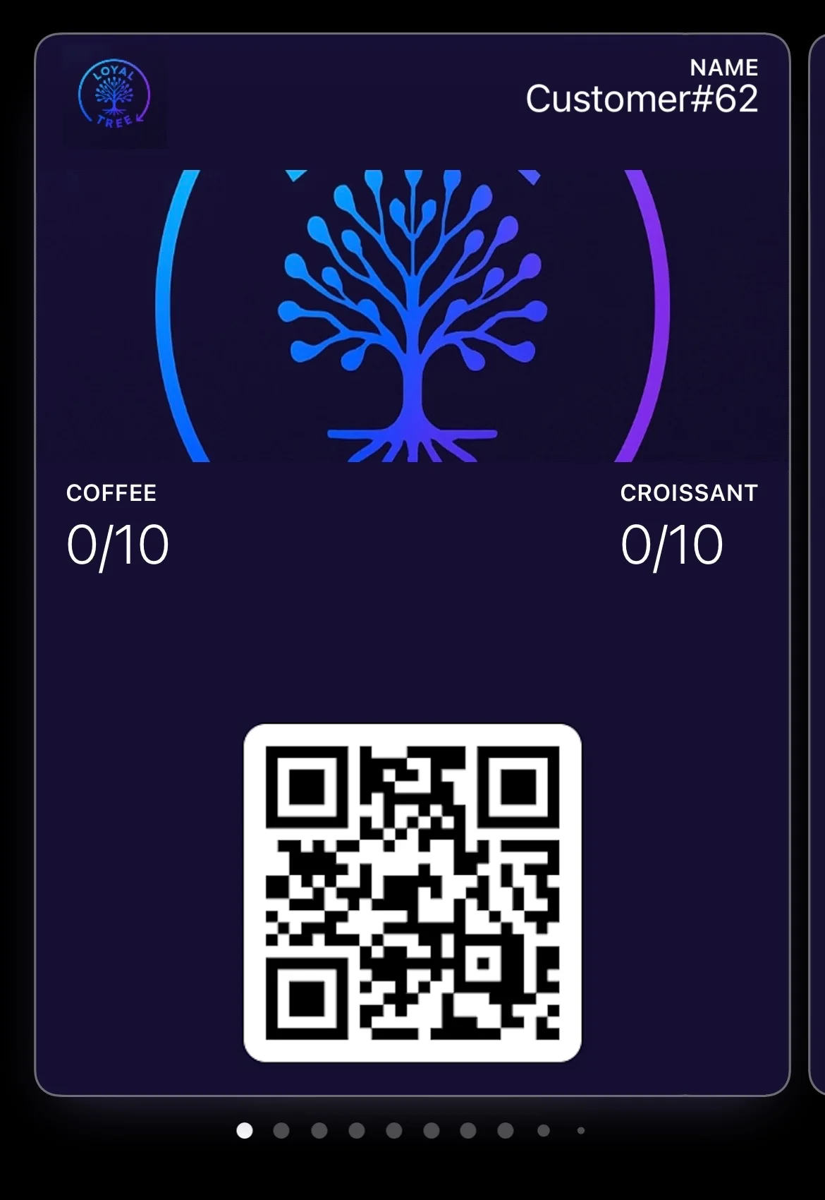 Loyaltree wallet pass voordat punten zijn verdiend