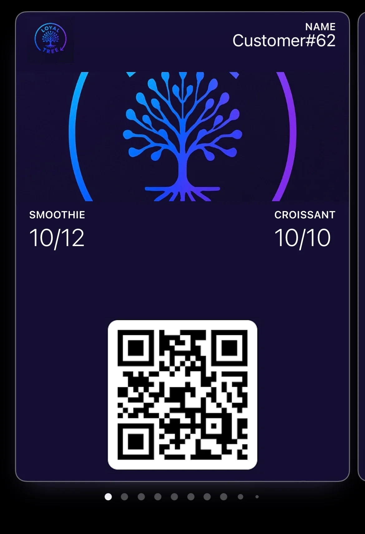 Loyaltree wallet pass nadat punten zijn toegevoegd